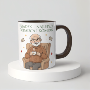 Świąteczny Kubek na Święta - Dziadek - najlepszy doradca i kompan